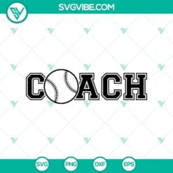 Baseball, Sports, SVG Files, Baseball Coach & Sport SVG Design Cheer Coach  15