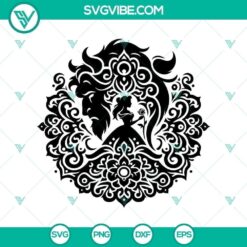 Beauty &amp; The Beast Mandala SVG Design