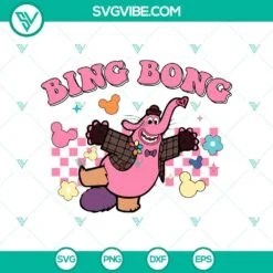 Disney, SVG Files, Bing Bong SVG, Inside Out 2 Bing Bong SVG PNG Inside Out 2  2