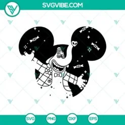 Disney, SVG Files, Bing Bong SVG, Inside Out 2 SVG, Mickey Ears SVG Inside Out 2