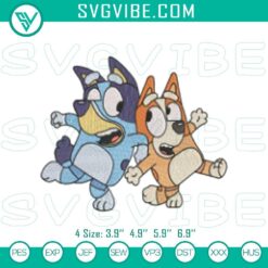 Disney Embroidery Designs, Embroidery Designs, Bluey & Baby Snickers 3