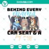 Bluey and Bingo Mom Life SVG with car seat and chaos design, ideal for Bluey mama fans.