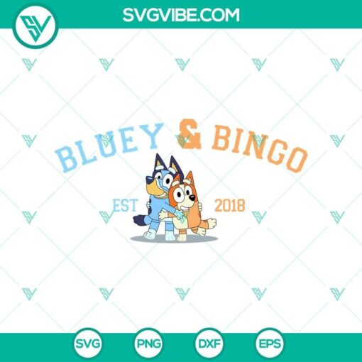 bluey bingo svg bluey heeler 2018 bingo heeler bluey bingo cut file mockup