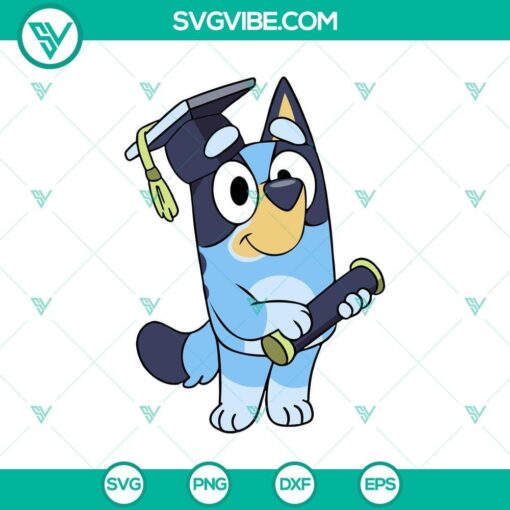 bluey grad svg bluey academy svg bluey learner svg mockup