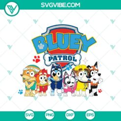 Bluey & PAW Patrol vector clipart in SVG and PNG formats for Silhouette crafting software. Ideal for kids' projects.