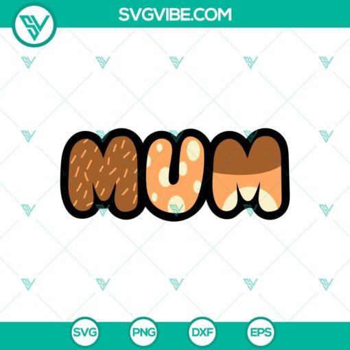 bluey s mom chilli heeler svg cut file mockup