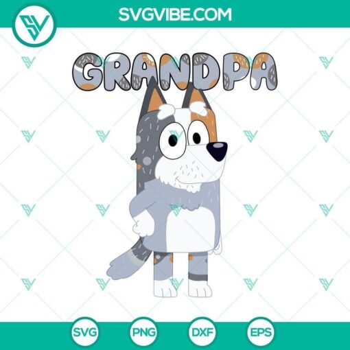 bluey svg grandpa bob heeler graphic design mockup