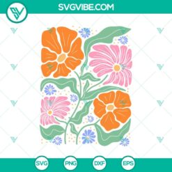 Flowers, Hobby, SVG Files, Bohemian Flower Vector SVG PNG Clip Art floral  1