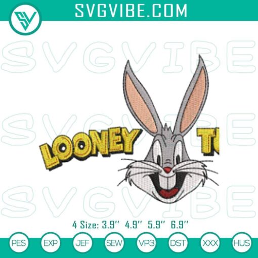 bugs bunny looney tunes stitch patterns mockup