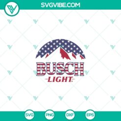 4th Of July, Food And Drink, Hobby, SVG Files, Busch Light US Flag SVG, 4th 4