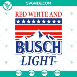 4th Of July, Food And Drink, Hobby, SVG Files, Busch Light US Flag SVG, 4th 2