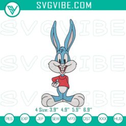 Cartoon Embroidery Designs, Embroidery Designs, Buster Bunny Embroidery 10