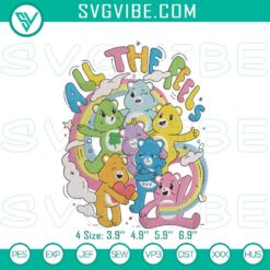 Cartoon Embroidery Designs, Embroidery Designs, Care Bears & Rainbow 15