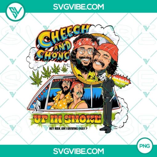 cheech chong up in smoke clipart vector png mockup