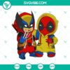 Movies, SVG Files, Deadpool & Wolverine BFF Heart SVG File Deadpool And 14