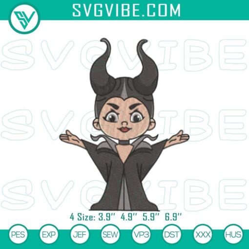 chibi maleficent stitch patterns download mockup