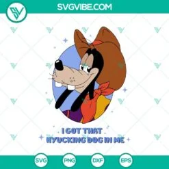 Disney, SVG Files, Cowboy Goofy SVG, Embracing the Hyuck Within SVG goofy  2