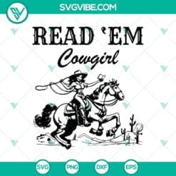 Book, Hobby, SVG Files, Cowgirl Reading Svg, Country Book Lover Svg, Western 2