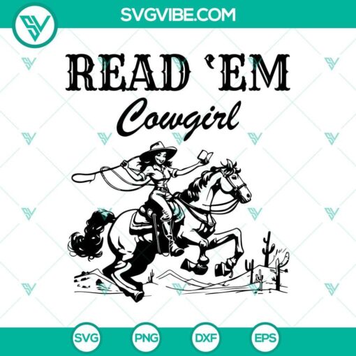 cowgirl reading svg country book lover svg western reading svg bookworm cowgirl svg mockup