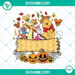 Halloween, Personalized Files, PNG Files, Custom Winnie the Pooh Halloween Name 2