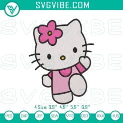 Cartoon Embroidery Designs, Embroidery Designs, Cute Hello Kitty Embroidery 13