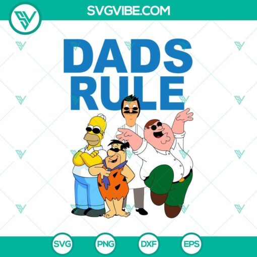 dad icons svg homer bob fred peter happy father s day svg mockup