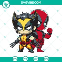 Movies, SVG Files, Deadpool & Wolverine Clipart in SVG & PNG Format 3