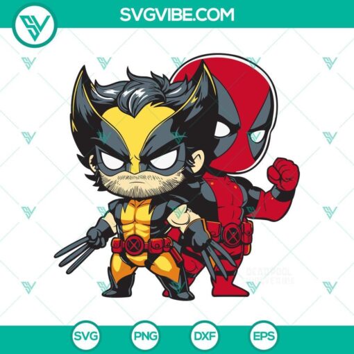 deadpool wolverine svg png cut files for crafting mockup