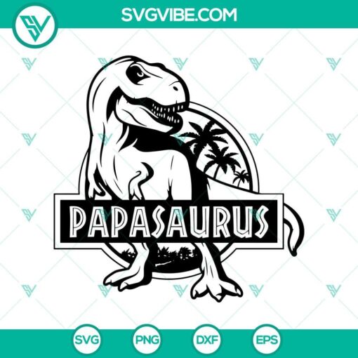 dinosaur dad svg for fathers day t rex papa cut file mockup