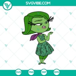 Disney, SVG Files, Disgust Inside Out 2 SVG PNG, Disgust Cricut Silhouette 20