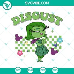 Disney, SVG Files, Disgust SVG, Inside Out 2 Disgust SVG PNG Inside Out 2  13