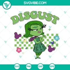 Disney, SVG Files, Disgust SVG, Inside Out 2 Disgust SVG PNG Inside Out 2  2