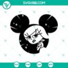 Disgust SVG design with Disney Mouse Ears inspired by Inside Out 2. Unique digital illustration for crafting projects.