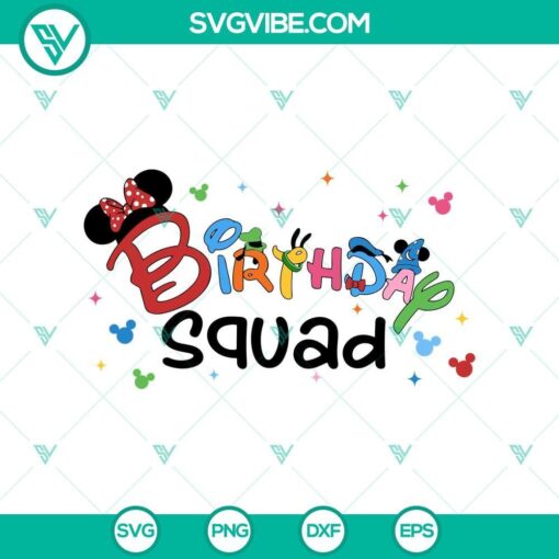 disney birthday crew svg joyful birthday svg mockup