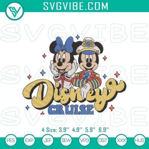 disney cruise mickey minnie embroidery patterns mockup