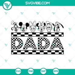 Dad, Disney, Family, Fathers Day, SVG Files, Disney Dad Squad SVG, Mickey & 24