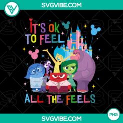 PNG Files, Disney Inside Out 2 Clipart PNG, It’s Okay To Feel All The 16