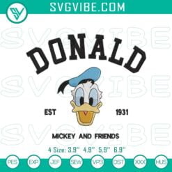 Disney Embroidery Designs, Embroidery Designs, Donald Duck Stitch Pattern, 2