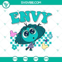 Disney, SVG Files, Envy SVG, Inside Out 2 Envy SVG PNG Inside Out 2  2