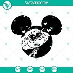 Disney, SVG Files, Bing Bong SVG, Inside Out 2 SVG, Mickey Ears SVG Inside Out 3