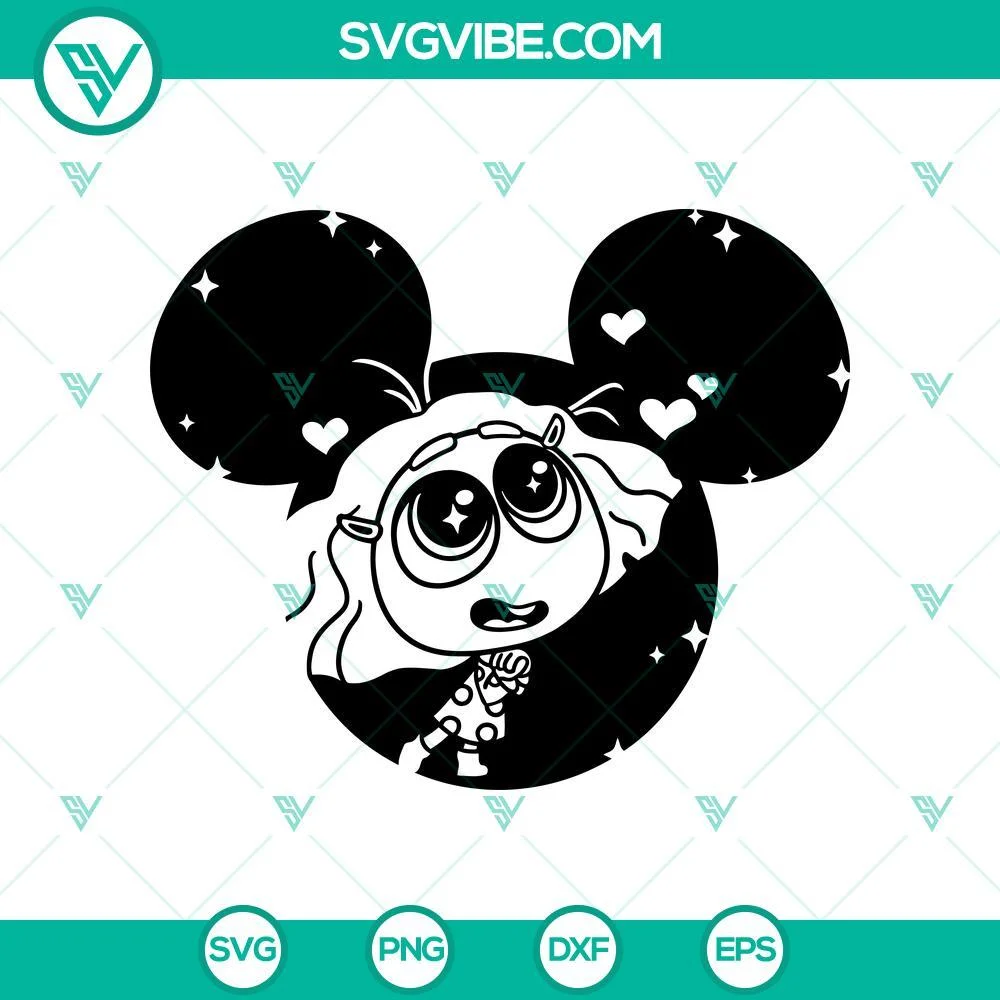 Disney, SVG Files, Envy SVG, Inside Out 2 SVG, Envy Disney Mouse Ears SVG 1