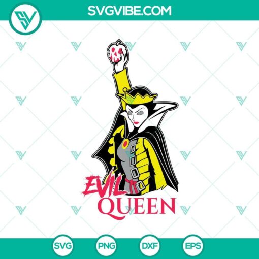 evil queen disney svg file snow white villain png cut mockup