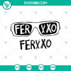 Feid Ferxxo Sunglasses Graphic SVG