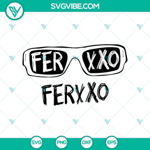 feid ferxxo sunglasses graphic svg mockup