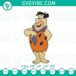 Cartoon Embroidery Designs, Embroidery Designs, Flintstone Embroidery Design of 15