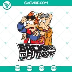 Cartoons, SVG Files, Futurama Meets Back To The Future SVG PNG Pack Back To The 2