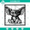 Gizmo Gremlin themed mandala & stained glass design SVG pack with intricate patterns for digital projects.