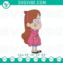 Disney Embroidery Designs, Embroidery Designs, Gravity Falls Mabel Pines 20