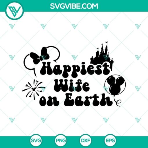 happy disney bride svg newlywed magic kingdom svg mockup