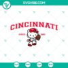Hello Kitty Cincinnati Reds Vector Art in SVG, PNG, DXF, EPS formats, ideal for MLB fans and digital projects.